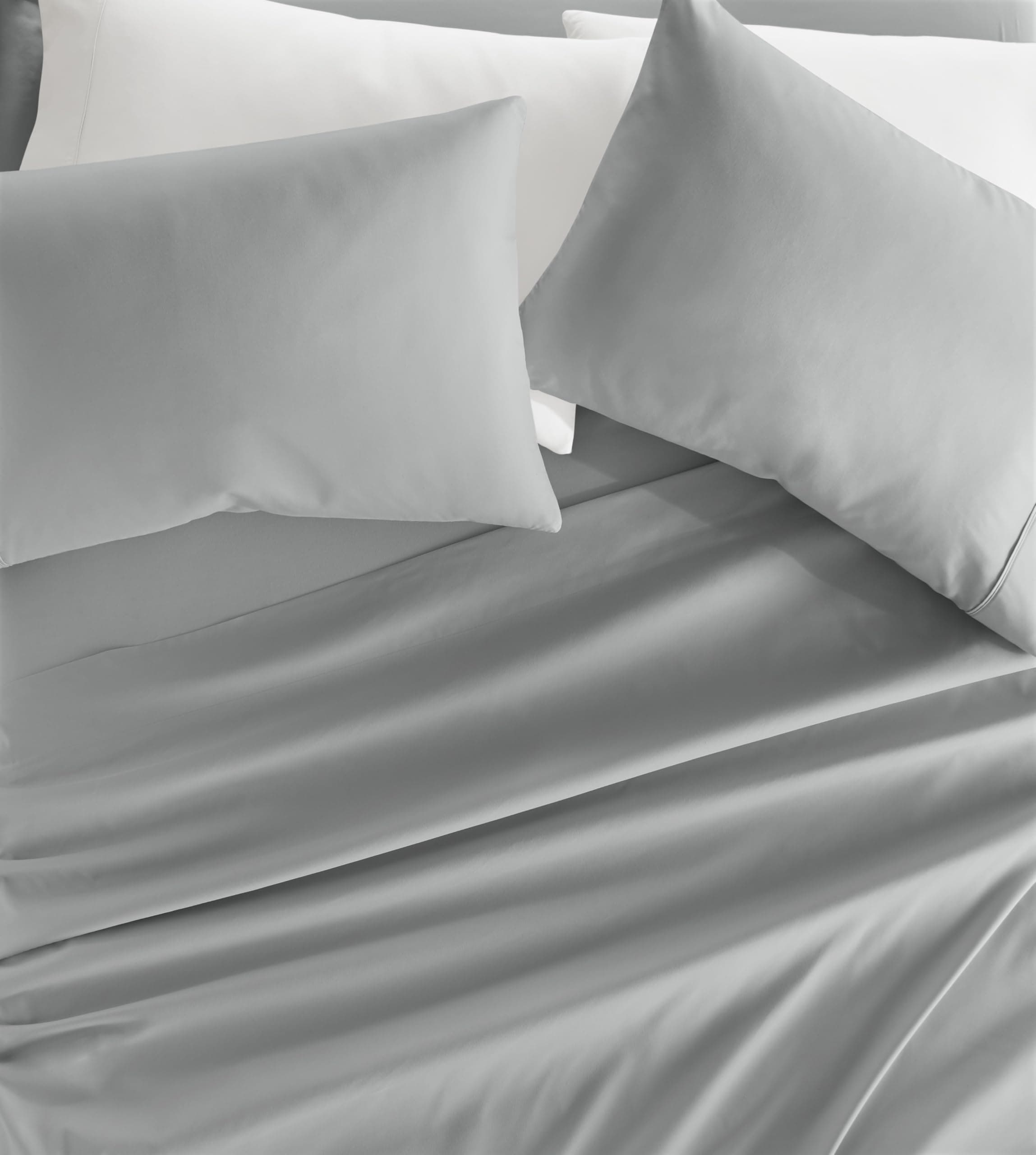 Oeko-TEX Certified Linen Market King Sheet Set - Light Gray