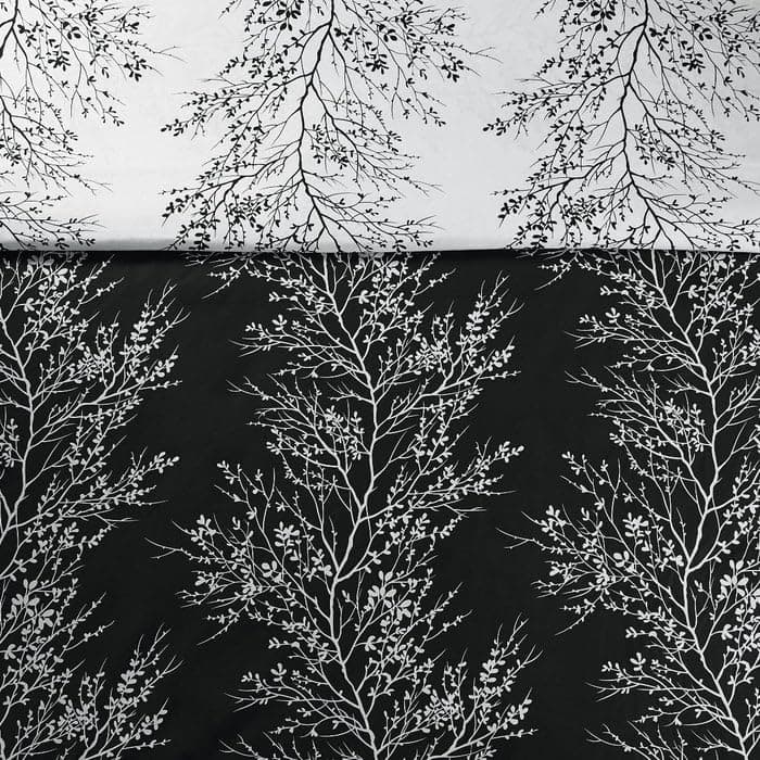 Spirit Linen 6pcs Queen Comforter Set - Cozy Microfiber with Foliage (Grey)