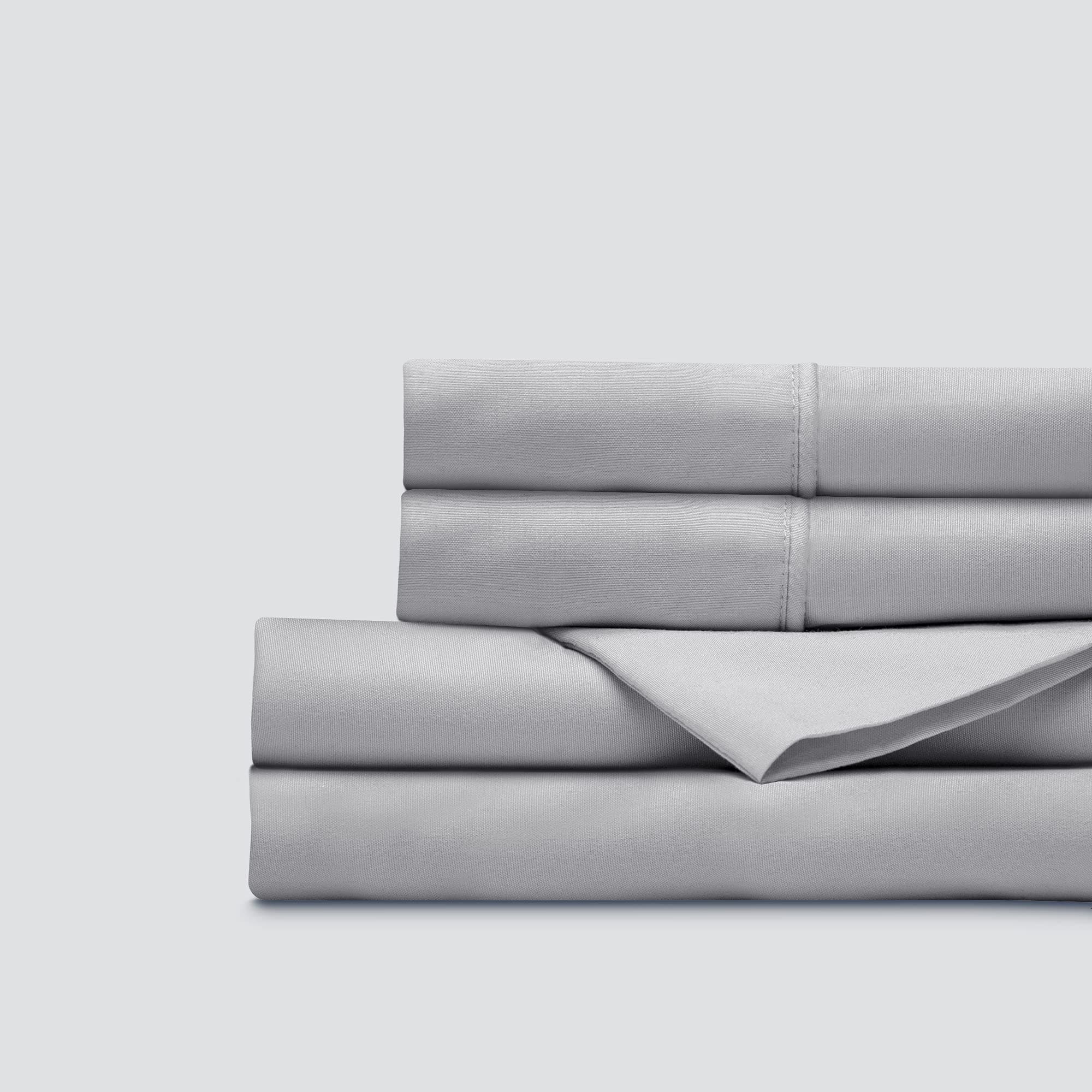 Luxury King Size Bed Linen Set, Light Gray - Ultra-Soft & Breathable
