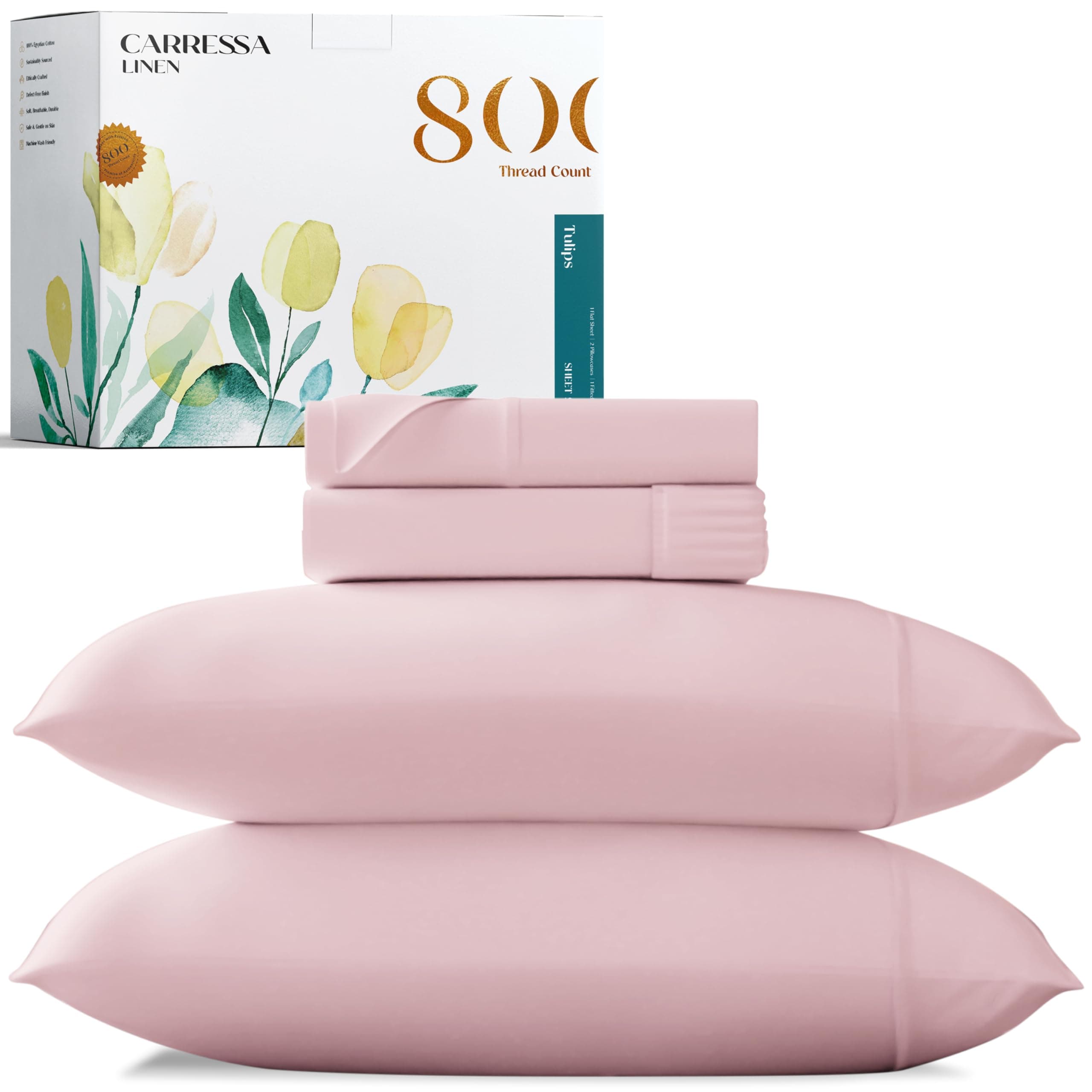 Luxury Egyptian Cotton Sheets - King Size Cooling Sheets for Hot Sleepers