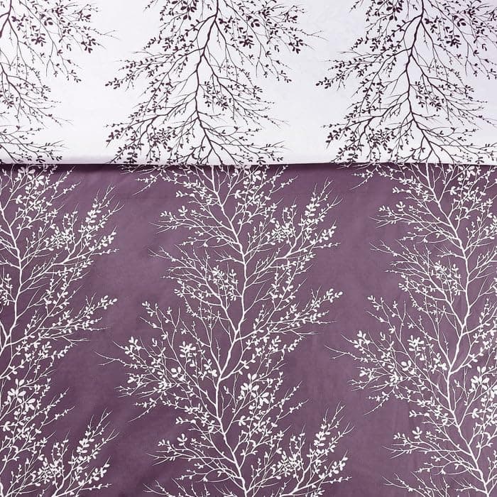 Spirit Linen 6pcs Queen Comforter Set - Cozy Microfiber with Foliage (Grey)