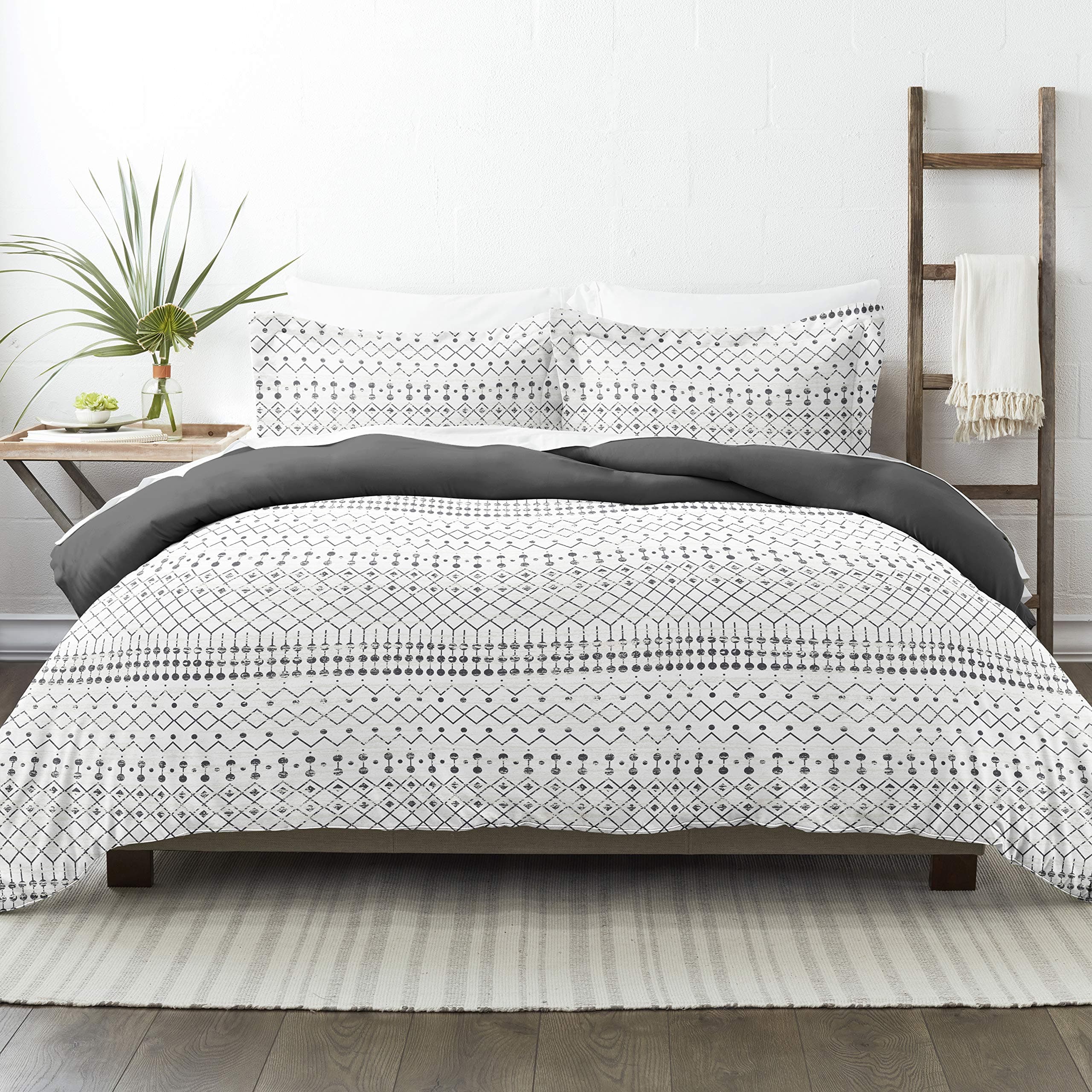 King Size Linen Duvet Cover Set - Hotel-Like Comfort, Unparalleled Softness, Exquisite Prints & Solid Colors
