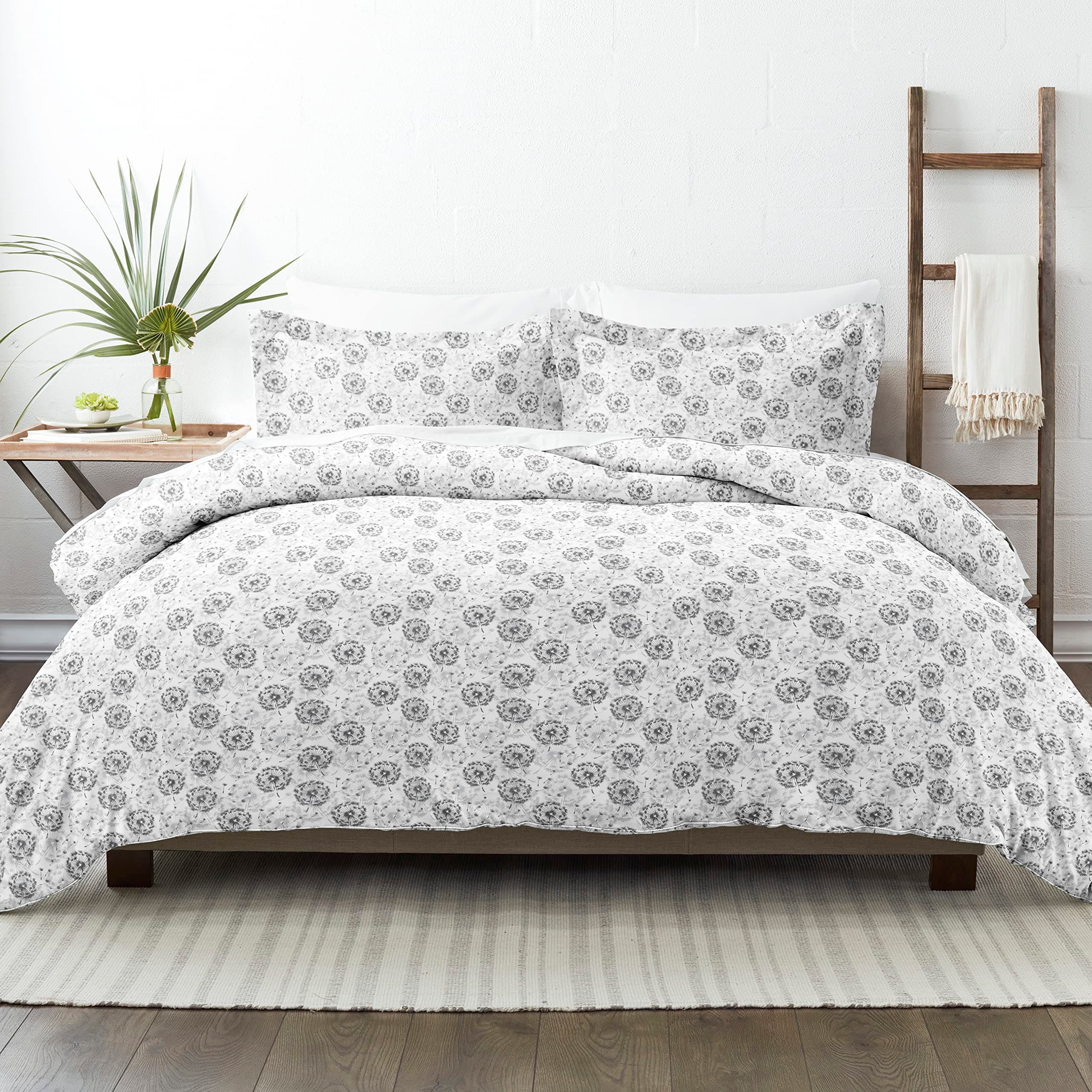 King Size Linen Duvet Cover Set with 2 Pillow Shams - Hotel-Like Comfort and Unparalleled Softness