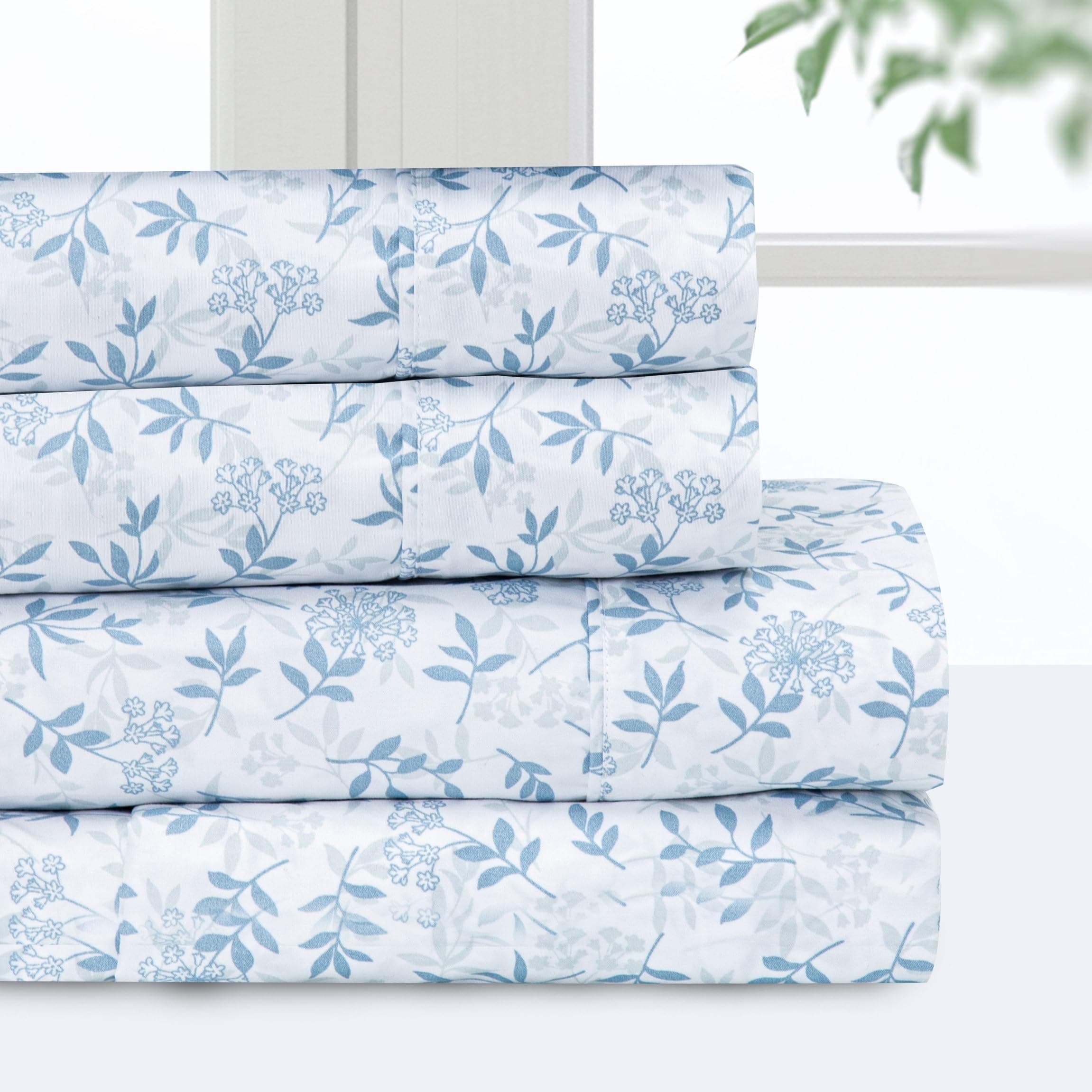 Pointehaven Queen Bedsheet Set - 4 Pieces, 100% Polyester Microfiber, Super Soft